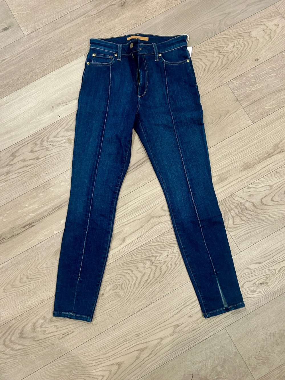 Joe's Jeans The Charlie Dark Blue High-Rise Skinny with Front Seams